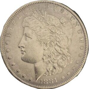 1881 Morgan Silver Dollar | AU Details | Circulated | 90% Silver